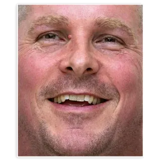 😆 6a16f768 脸, 肖像, 男人, 微笑 telegram sticker