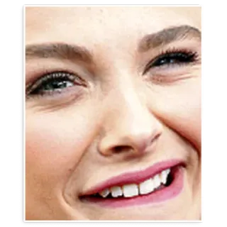 😜 6cda4ccb 脸, 人, 肖像, 女人, 微笑, 美丽 telegram sticker