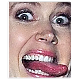 👺 beb3de14 脸, 舌头, 表情, 傻, 搞笑 telegram sticker