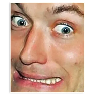 🐞 c3035d44 脸, 表情包, 表情, 搞笑, 肖像, 男人, 疯狂 telegram sticker