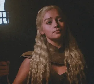 😐 0011ae34 Daenerys Targaryen Game of Thrones Game of Thrones, Daenerys Targaryen, Emilia Clarke, Fantasy, Série TV telegram sticker