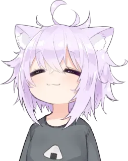 🍙 a0d90795 Okayu Anime, Katzenohren, VTuber, Hololive telegram sticker