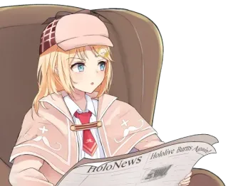 🧐 a7fbcd73 Amelia Watson HoloNews Anime, Cartoon, Amelia Watson, Detektiv, Hololive, Vtuber telegram sticker