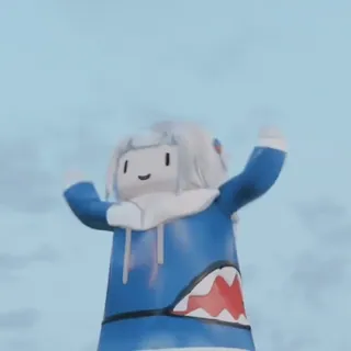 🎈 dbfd3770 Gawr Gura Gawr Gura, 虚拟主播, 鲨鱼, 可爱, 动漫 telegram sticker