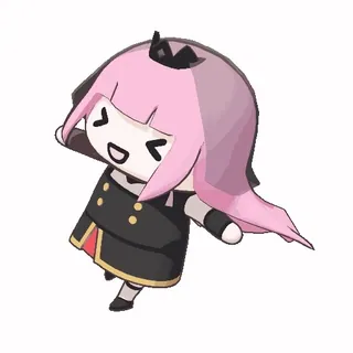 💃 e939a787 Calliope Mori 动漫, 虚拟主播, Hololive, 森美声, Q版 telegram sticker