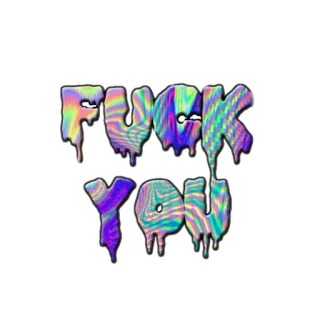 🖕 080db30a FUCK YOU beleidigend, Schimpfwort, Beleidigung, Typografie, Text telegram sticker