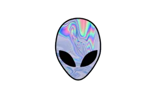 👽 1ff834db Alien, Weltraum, Irisierend, Weltall, Galaxie, UFO telegram sticker