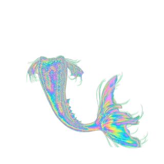 🧞‍♀ 8d619d15 Meerjungfrau, Schwanz, holografisch, irisierend, Fantasy, Unterwasser telegram sticker