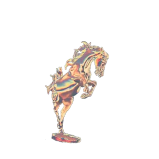 🦄 cc184dff Pferd, Hengst, Tier, Pferdeartig, Bronze, Statue, Figur, Kunst telegram sticker
