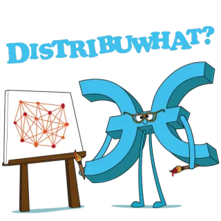😱 411eb444 DISTRIBUWHAT? คณิตศาสตร์, คณิตศาสตร์, การกระจาย, การศึกษา, โรงเรียน telegram sticker