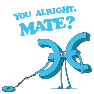 😜 88dd922d YOU ALRIGHT, MATE? การ์ตูน, ตัวละคร, ตลก, เพื่อน, คำถาม, เดิน, เพื่อน telegram sticker