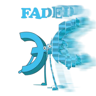 👽 c9910131 FADED สีซีด, นามธรรม, เรขาคณิต, การ์ตูน, ตัวละคร telegram sticker