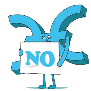 👎 cd119950 NO ไม่, การปฏิเสธ, การ์ตูน, ตัวละคร, เชิงลบ, การปฏิเสธ telegram sticker