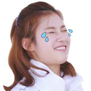 😢 f842d6ca femme, rire, pleurer, autocollant, émotionnel, expression, joyeux telegram sticker