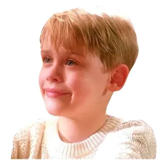 🙂 44e83047 Kevin McCallister Home Alone Mi pobre angelito, Kevin McCallister, Macaulay Culkin, llorando, triste, película, personaje telegram sticker