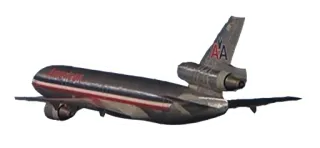 🛩 723a9120 avión, aeronave, American Airlines, transporte telegram sticker