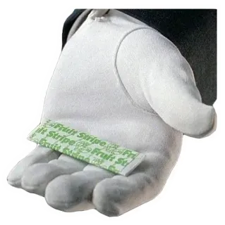 👊 9b5b4187 Fruit Stripe Chicle Fruit Stripe, Chicle, Caramelo, Mano, Guante blanco, Rayado, Retro telegram sticker