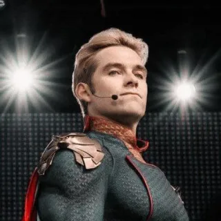 🇺🇸 6e9cdd93 Homelander The Boys superheld, patriottisch, schurk, tv serie, slecht telegram sticker