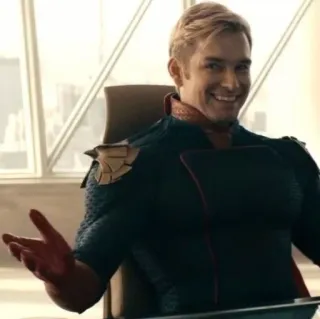 🇺🇸 a9626364 Homelander The Boys Homelander, The Boys, superheld, smirklach telegram sticker