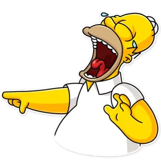 😂 33da976e Homer Simpson The Simpsons 호머 심슨, 심슨 가족, 만화, 웃긴, 웃음, 스티커 telegram sticker