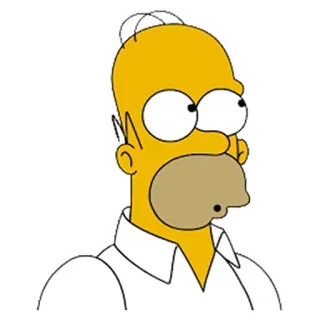 😗 1d31370a Homer Simpson The Simpsons 荷马·辛普森, 辛普森一家, 卡通, 动画, 电视剧 telegram sticker