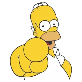 👆 f3254781 Homer Simpson The Simpsons 卡通, 角色, 荷马·辛普森, 辛普森一家 telegram sticker