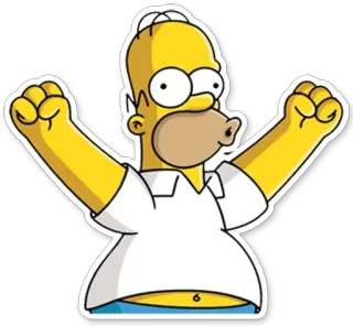 Homer Simpson telegram stickers