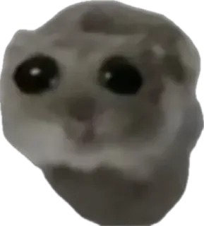 Грустный хомяк • @TgSticker telegram stickers