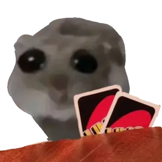 Грустный хомяк • @TgSticker whatsapp stickers