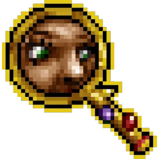 🔍 386c7166 像素艺术, 脸, 魔法, 幻想, 肖像 telegram sticker