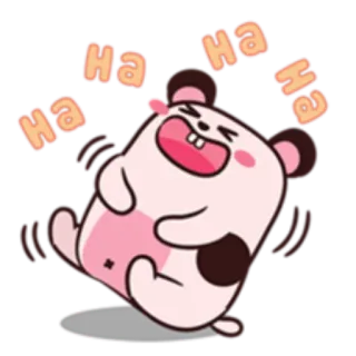 🤣 089ae121 Ha ha ha 웃음, 행복, 귀여운, 만화, 동물, 햄스터, 재미, 즐거운 telegram sticker