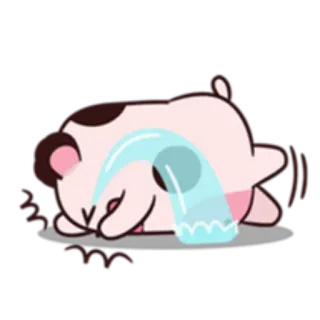 😭 1c6fd32c 햄스터, 울음, 슬픈, 감정적인, 만화, 스티커 telegram sticker