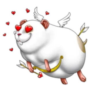 Naughty hamster @StikerDi telegram stickers