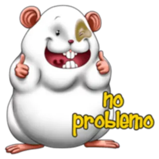 👍 aaa04d07 no problemo hamster, cute, animal, no problem, rodent telegram sticker