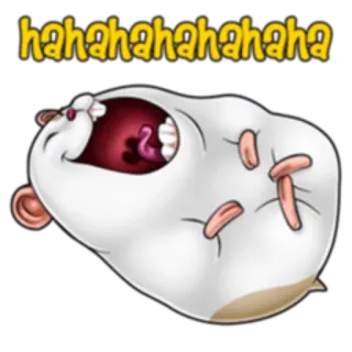 🤣 c9f5a90c hahahahahahahaha hamster, laughing, funny, animal, cartoon telegram sticker
