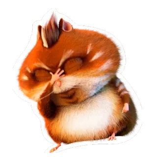 🤦‍♂️ a6374ea9 仓鼠, 动物, 可爱, 毛茸茸, 啮齿动物 telegram sticker