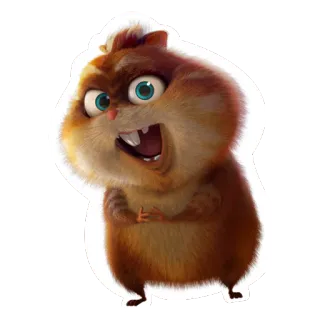 😏 f9a34371 Rhino Bolt 仓鼠, 生气, 卡通, 动物, Bolt, 犀牛 telegram sticker