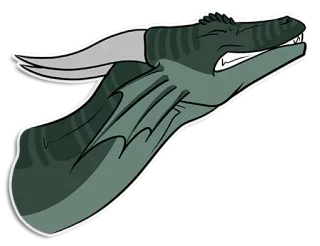 ❤️ d3621889 naga, binatang, fantasi, sisik, sayap, monster whatsapp sticker