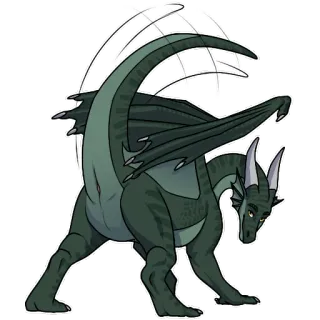 🍑 d5228530 naga, fantasi, reptil, sayap whatsapp sticker