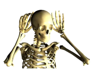 🙉 4bc43751 해골, 무서운, 뼈, 할로윈, 죽음 telegram sticker