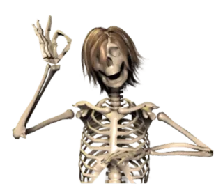 @tikelmu Honest skeleton! telegram stickers