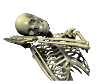 😴 97f3bf71 해골, 댑, 할로윈, 뼈, 웃긴, 포즈 telegram sticker