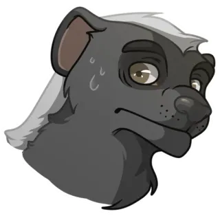 👀 5a7a65be Honigdachs, Tier, Cartoon, Aufkleber telegram sticker