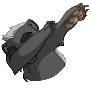 🕶 ea2453dd Honigdachs, Tier, Dab telegram sticker