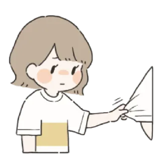 🌟 45d1a00a น่ารัก, การ์ตูน, ผู้หญิง, งอน, เศร้า, อนิเมะ telegram sticker