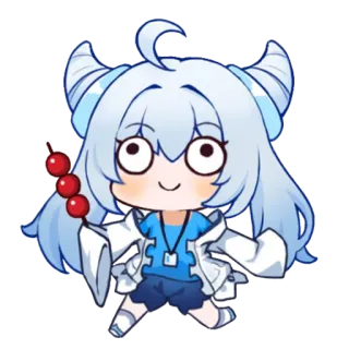 🍡 4b8bcc47 Chibi, Anime, Hoạt hình, Nhân vật, Dễ thương telegram sticker