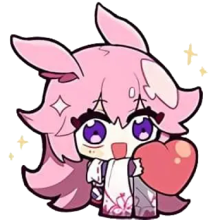 💝 f9f76c92 anime, hồng, dễ thương, trái tim, kawaii, nhãn dán telegram sticker