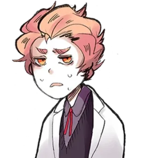 ✂️ 9e4d39c7 อนิเมะ, การ์ตูน, นักวิทยาศาสตร์, หมอ, เสื้อกาวน์, ตัวละคร telegram sticker