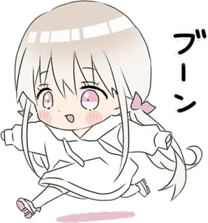 🏃 04cbe36e ブーン chibi, anime, manga, kawaii, imut telegram sticker