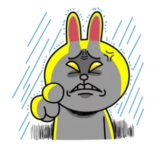 @tikelmu Hoppin' Mad! Angry LINE Characters whatsapp stickers